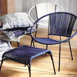 Roost Robson Chair & Ottoman - SKU: F384 - Armchairs And Accent Chairs
