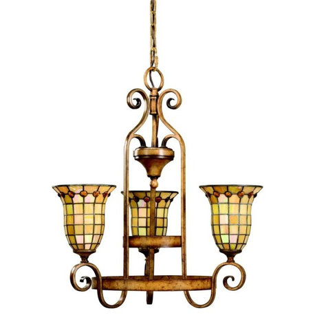 Kichler Mottled Pecan 3-Light Westerly Chandelier