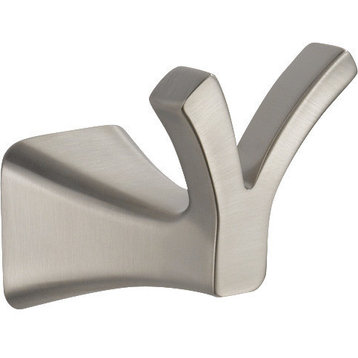 Delta Tesla Double Robe Hook, Stainless, 75235-SS