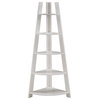 Johanna Corner Ladder Bookcase, White