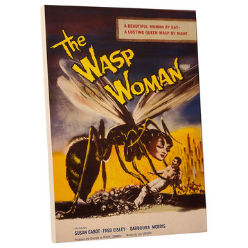 Sci Fi Movies "The Wasp Woman" Gallery Wrapped Canvas Wall Art