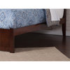 AFI Portland Queen Solid Wood Bed with Twin XL Trundle in Walnut