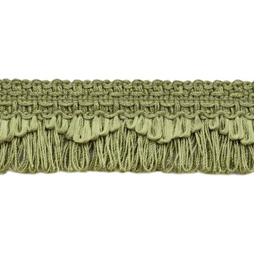 Scallop Loop Fringe, Style# 0138SCLF, Color# L47, Beige Green, 5 Yards