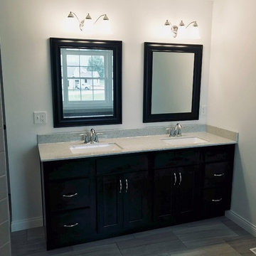 Geneseo New Construction Koch Painted White MSI Quartz Peppercorn White