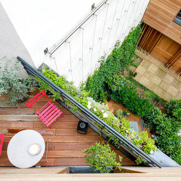Vue plongeante du toit-terrasse