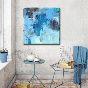 'Warm Blues' Ready2HangArt Canvas by Dana McMillan