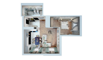 Квартирный вопрос 3D: В стиле большого города