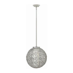 Titanium Finish 1 Light Mini Pendant by Hinkely Spago - Lighting