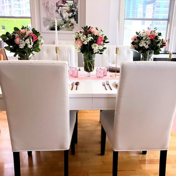 Gold & Blush Tablescape
