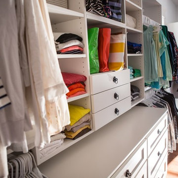 White Closet with Built-Ins