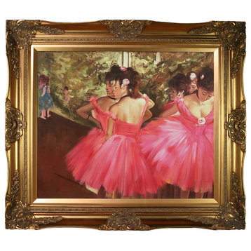Dancers in Pink, Victorian Gold Frame 20"x24"