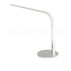 Lim 360 Table Task Lamp in White with Silver Base - Desk Lamps