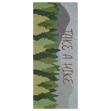 Frontporch Take A Hike Indoor/Outdoor Rug Forest 2'x5'
