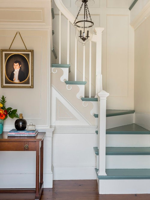 Painted Stair Treads Ideas, Pictures, Remodel and Decor