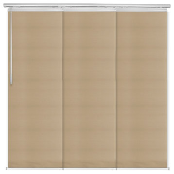 Bisque 3-Panel Track Extendable Vertical Blinds 36-66"W