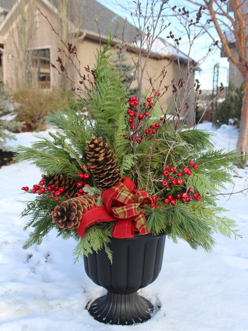 Christmas Planter Ideas, Pictures, Remodel and Decor