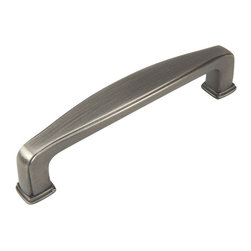 Cosmas - Cosmas 4390AS Antique Silver 3-1/2&rdquo; CTC Cabinet Pull [5-PACK] - Cabinet And Drawer Handle Pulls