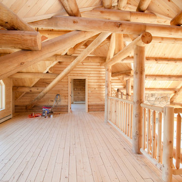 Log Home In Limington, Maine