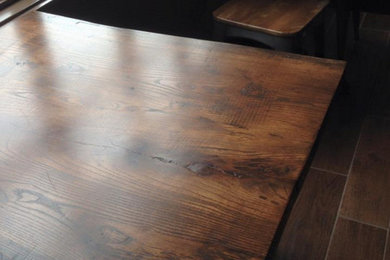 Live Edge Solid Maple Wood Dining Tables for BUL Restaurant Washington DC