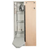 Premium Fixed Position Electric Ironing Center, Flat Maple Veneer Door