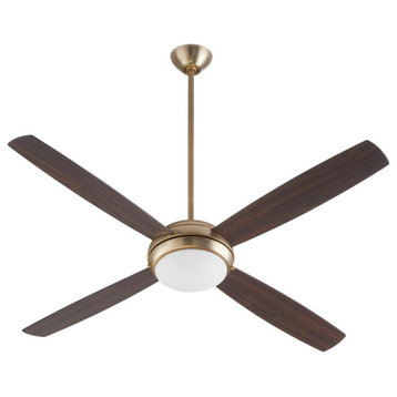 Expo 2 Light 60 in. Indoor Ceiling Fan, Aged Brass
