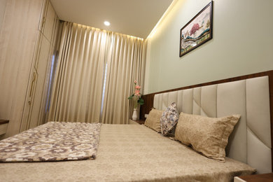 Inspiration for a contemporary bedroom remodel in Other