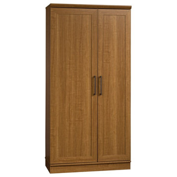 Sauder Homeplus Engineered Wood Storage Cabinet in Sienna Oak Finish