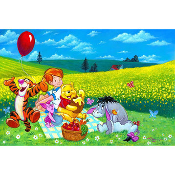 Disney Fine Art Summer Picnic by Tim Rogerson, Gallery Wrapped Giclee