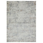 Jaipur Living - Jaipur Living Isola Abstract Gray/ Blue Area Rug 7'10"X10' - The Acadia collection features an assortment of both contemporary and timeless designs paired with a sumptuous sheen and irresistible, soft hand. The Isola area rug depicts a distressed abstract design in transitional hues of gray, blue, cream, and silver with hints of red and orange. The high-low pile creates depth and texture that perfects high and low traffic spaces of the home such as bedrooms, living rooms, offices, entryways, and halls.