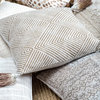 Kosas Home Patan 100% Cotton 22� Throw Pillow, Natural