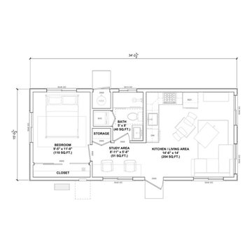 Amicalola - 1 Bedroom Example