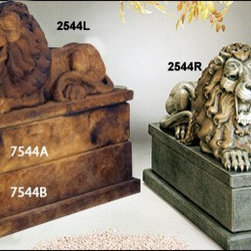 Royal Reclining Lion Statue - Garden Statues And Yard Art