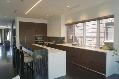 Minimalist kitchen photo in Chicago