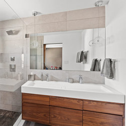Floating Walnut Bath Vanity - Bathroom Vanities And Sink Consoles
