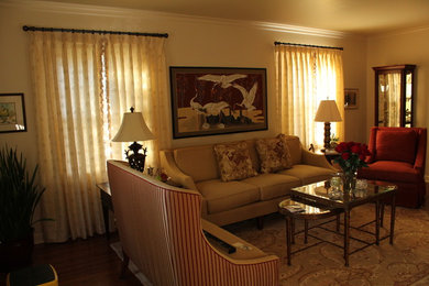 Living room - traditional living room idea in Other