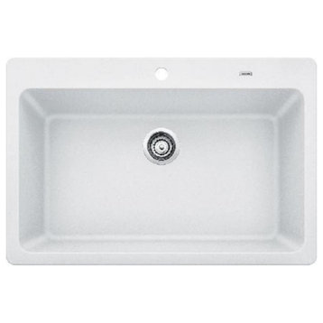 Blanco 442954 Grandis 33" Drop-In or Undermount Single Basin - White