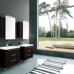 Archeda 1 Vanity And Mirror Cabinet - Bathroom Vanities And Sink Consoles