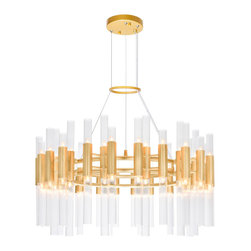 CWI Lighting - 72 Light Chandelier With Satin Gold Finish - Chandeliers