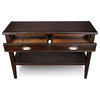 Leick Furniture Laurent Wood Rectangular Console Table in Chocolate Cherry