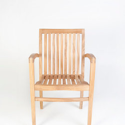 Wintons Teak Plato Stacking Chair - Outdoor Dining Chairs