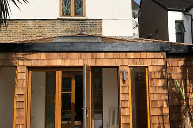 Contemporary house exterior in London.