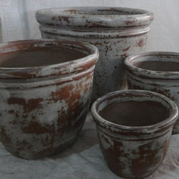 Rustic Outdoor Glazed Pots - Products