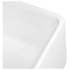 Ruvati 33 Inch Fireclay Reversible Farmhouse Apron-Front Kitchen Sink in White