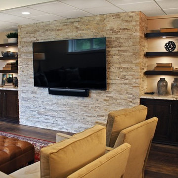 Luxury Basement Remodel, Mudroom, Built-ins