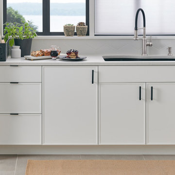 White Shaker Slim Kitchen