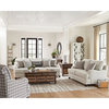 Coaster 2-Piece Transitional Recessed Arms Upholstery Fabric Sofa Set in Gray