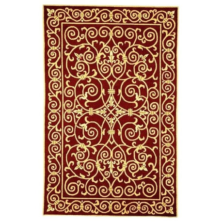 Safavieh Chelsea hk11c Rug, Burgundy, 2'6"x12'0" Runner