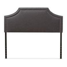 Avignon Fabric Upholstered Headboard, Dark Gray, Full