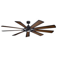 85 inch Gentry XL Fan in Distressed Black