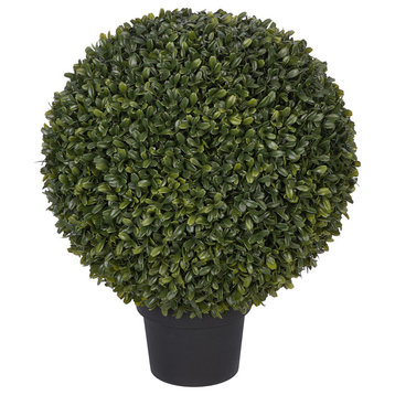 Artificial 14" Boxwood Ball Topiary
